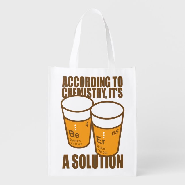 BE-ER REUSABLE GROCERY BAG (Front)