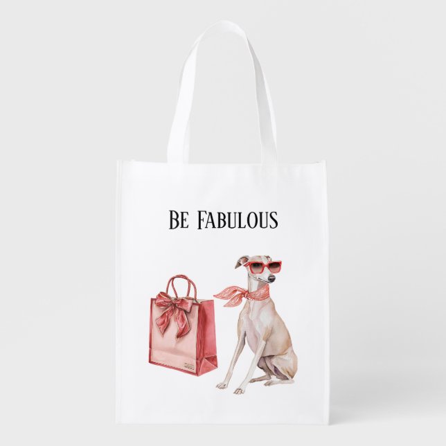 Be Fabulous Dog Bag Red Lips (Front)