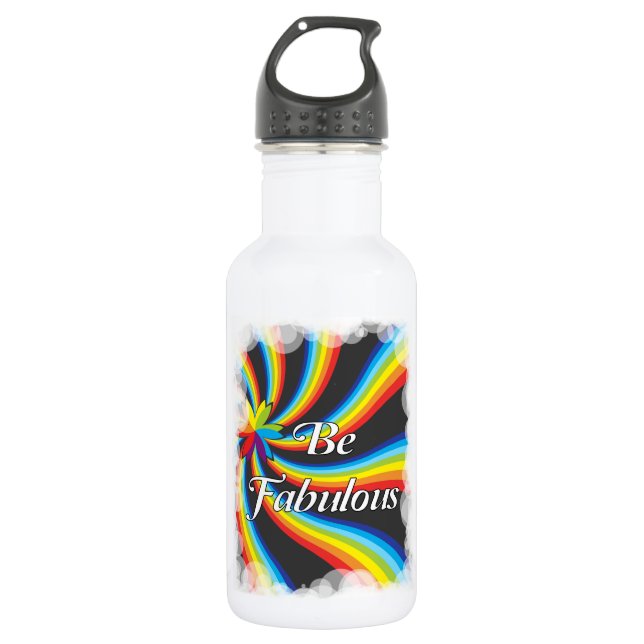Be Fabulous! Stainless Steel Water Bottle (Front)