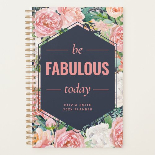 Be Fabulous Today | Personalized Planner