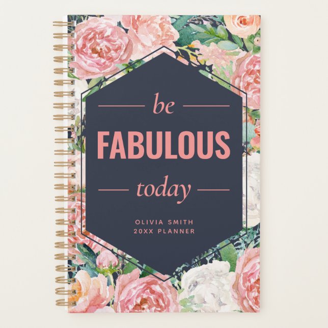 Be Fabulous Today | Personalized Planner (Front)