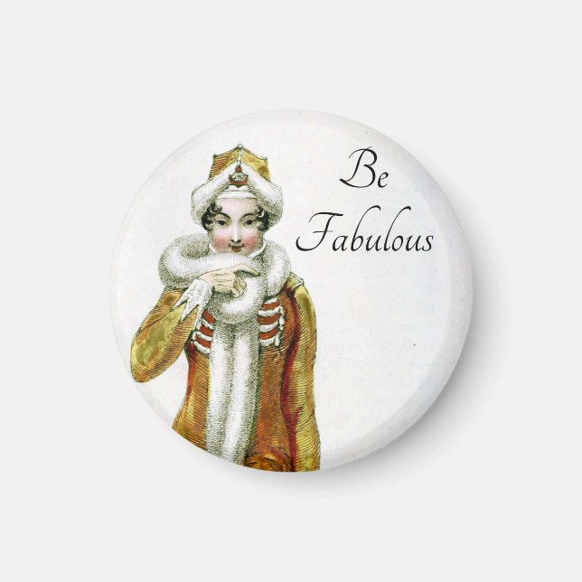 Be Fabulous Vintage Ackerman Lady Magnet (Front)