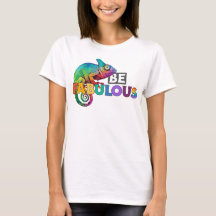 Be fabulous! with rainbow colored chameleon