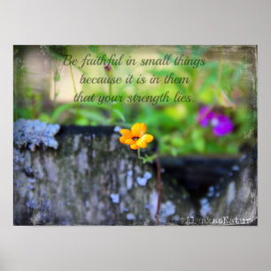 Be faithful in small things Poster