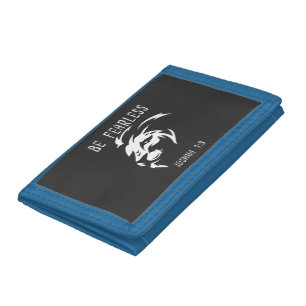 Be Fearless Christian Faith Joshua 1:9 Tri-fold Wallet