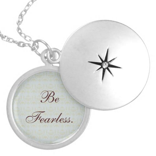 Be Fearless Locket Necklace