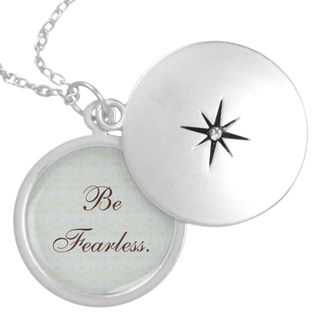 Be Fearless Locket Necklace (Front)