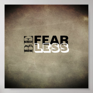 be fearless quote poster typography