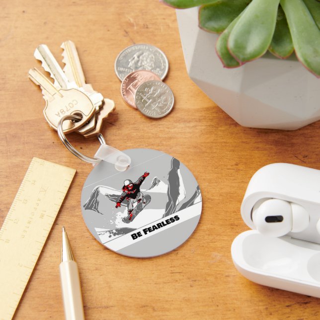 Be Fearless - Snowboarder Keychain (Desk)