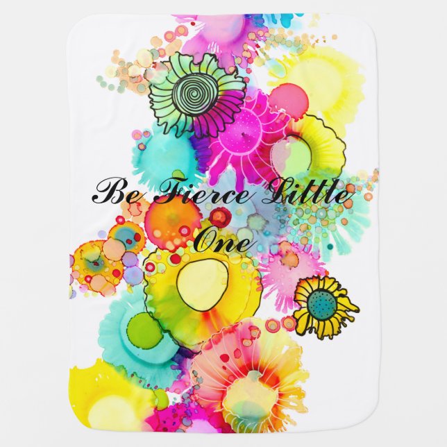 Be Fierce Baby Blanket (Front)