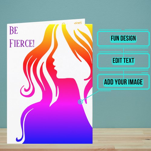 Be Fierce Its Your Birthday Sentimental Card