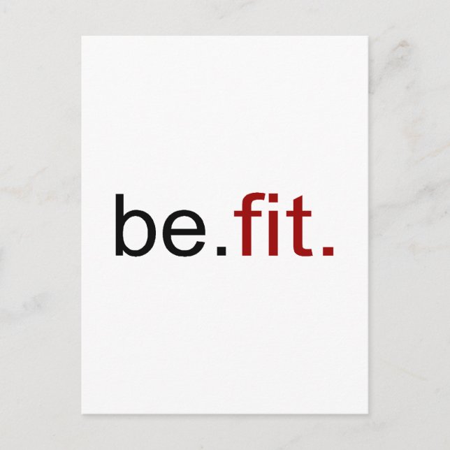 be fit postcard (Front)