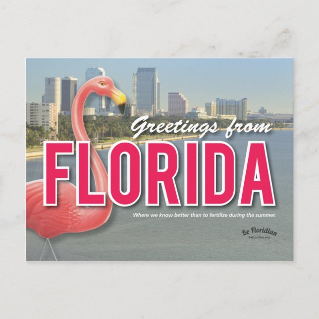 Be Floridian - Florida Postcard (Front)