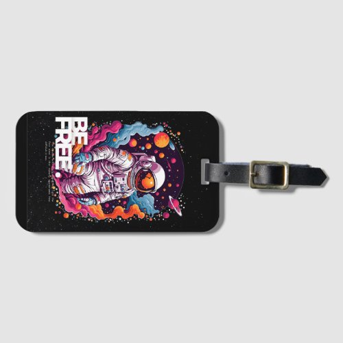 BE FREE Astronaut design  Luggage Tag