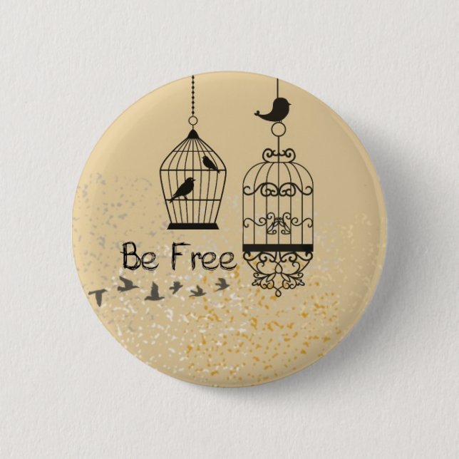 Be Free Bird Collection Stuff Button (Front)