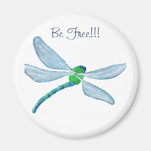 Be Free Dragonfly Magnet