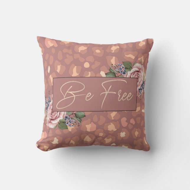 Be Free Throw Pillow (Front)