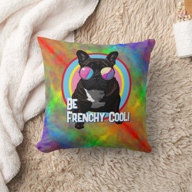 Be Frenchy Cool Throw Pillow (Blanket)