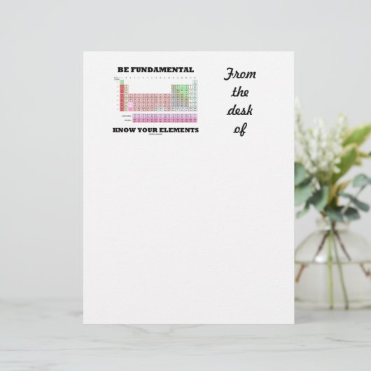 Be Fundamental Know Your Elements (Periodic Table) (Standing Front)