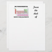 Be Fundamental Know Your Elements (Periodic Table) (Front/Back)