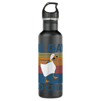 Be Gay Do Crime Stainless Steel Water Bottle