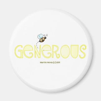 Be Generous - A Positive Word Magnet