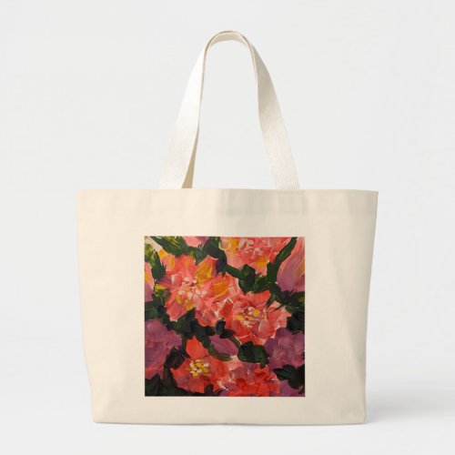 Be Gentle Floral Abstract Art Aesthetic Jumbo Tote
