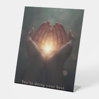 Be Gentle With Yourself Pedestal Sign