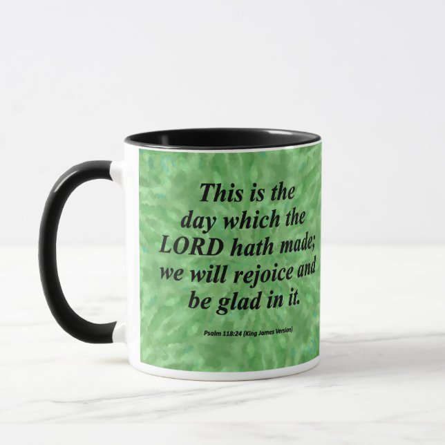 Be Glad Psalm 118-24  Condensed Mug (Left)