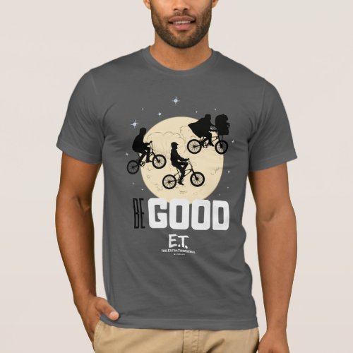 Be Good Flying Bicycles Over Moon Graphic T_Shirt
