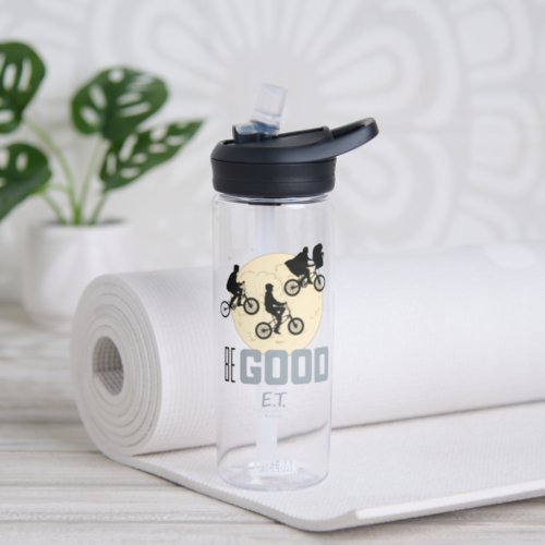 Be Good Flying Bicycles Over Moon Graphic Water Bottle