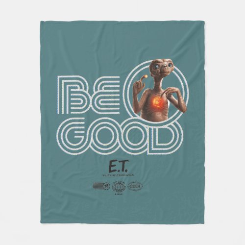 Be Good Retro Type ET Graphic Fleece Blanket