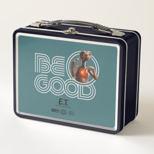 Be Good Retro Type ET Graphic Metal Lunch Box