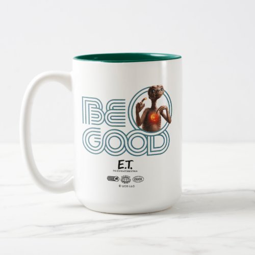 Be Good Retro Type ET Graphic Two_Tone Coffee Mug