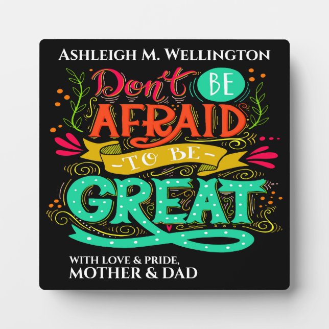 Be Great Plaque (Front)