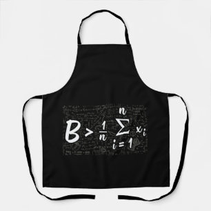 Be Greater Than Average Funny Math Apron
