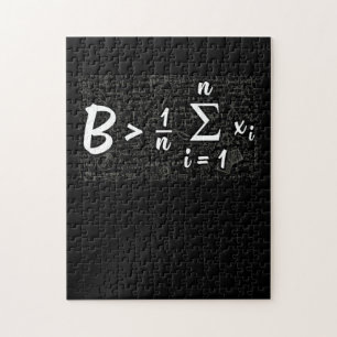 Be Greater Than Average Funny Math Jigsaw Puzzle
