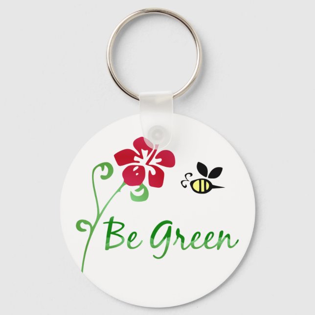 Be Green Keychain (Front)