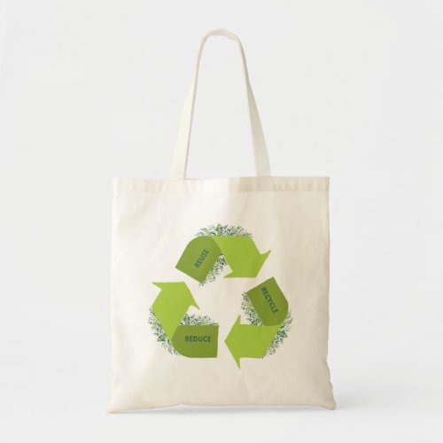 Be Green Reuse reduce recycle Tote Bag