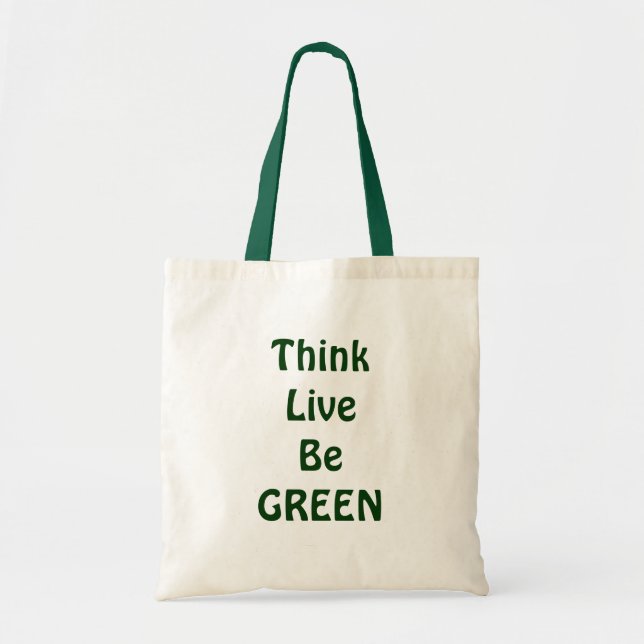 Be Green Tote Bag (Front)