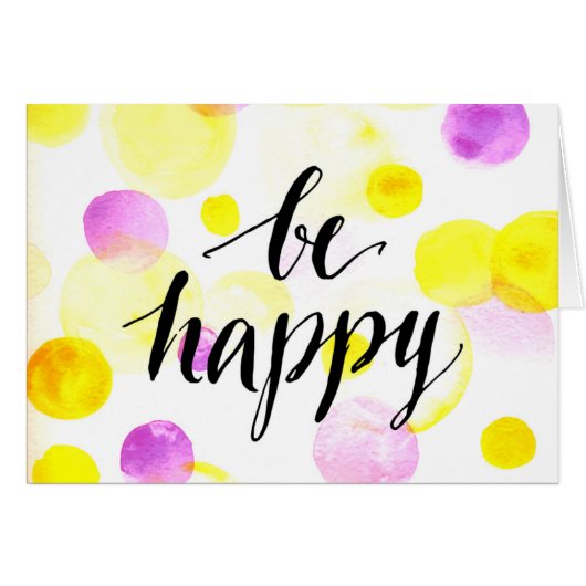 Be Happy 2 Cards (Front Horizontal)