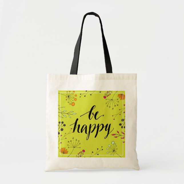 Be Happy 5 Tote Bag (Front)