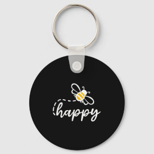 Be Happy Be Kind - Bee Happy, Inspirational, Motiv Keychain
