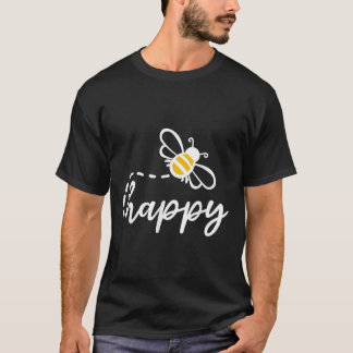 Be Happy Be Kind - Bee Happy, Inspirational, Motiv T-Shirt
