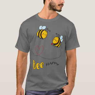 Be happy - Bee happy - Bee Lover Beekeeper Summer T-Shirt