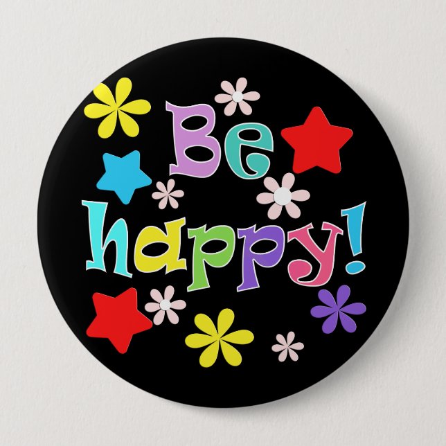 Be happy! button (Front)