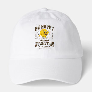 Be Happy Coffee Smiley T-Shirt ,Cute Positive Vibe Hat