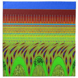 Be Happy Colorful Polka Dot Motif Gift Cloth Napkin