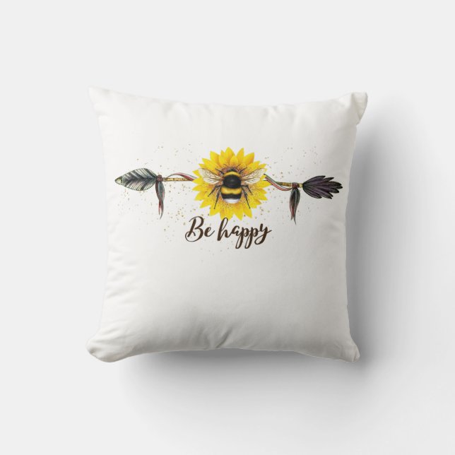 Be Happy Cushion (Front)