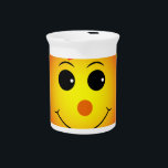 Be Happy Drink Pitcher<br><div class="desc">Be Happy Sun flowers. Brighten up your day 'be happy' make someone else happy.</div>